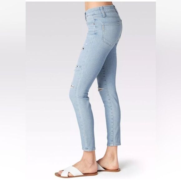 PAIGE Sz24 TRANSCEND VERDUGO ANKLE MIDRISE SKINNY MAYAN PATCH - Picture 3 of 16